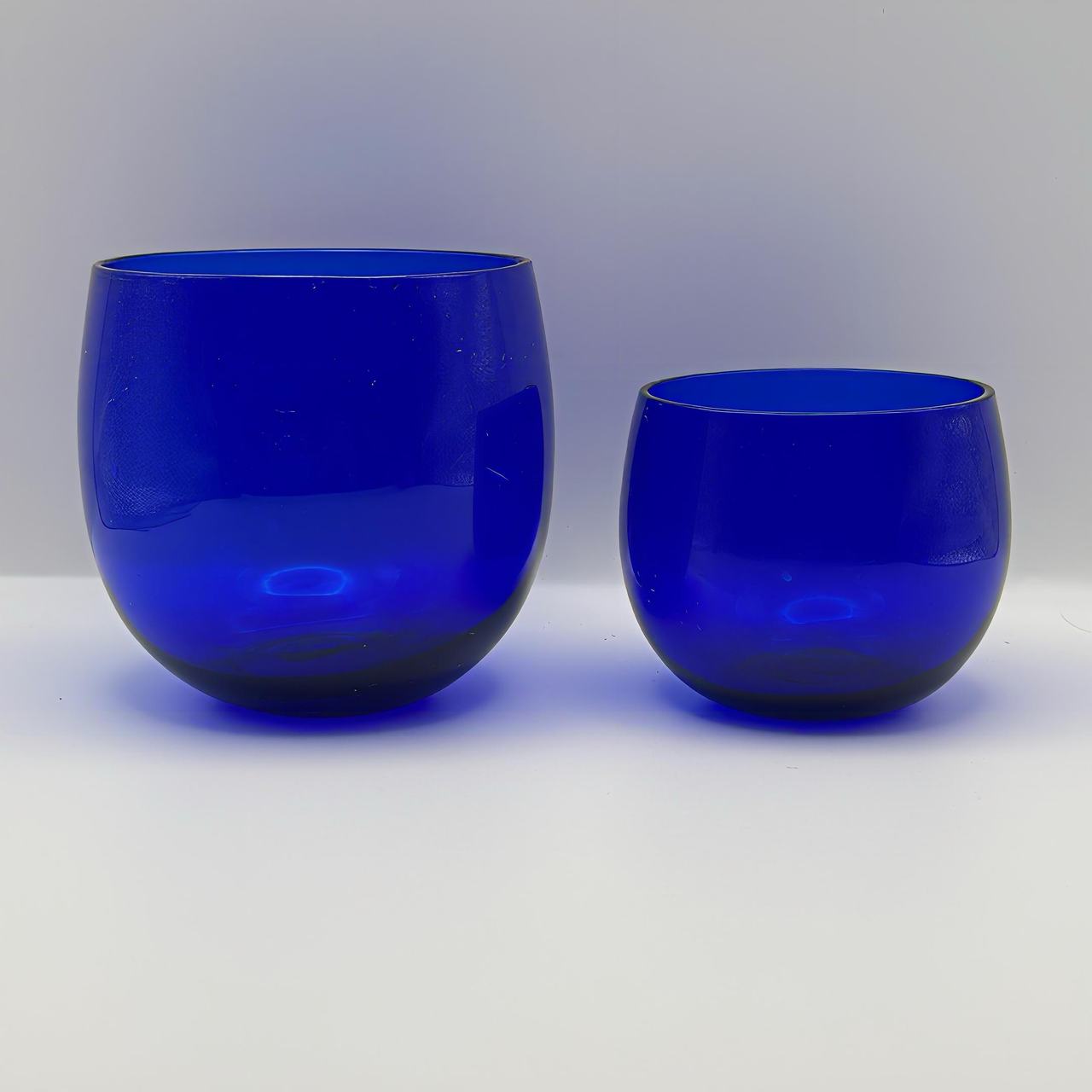 Cobalt Blue Glass Votive Bowls / Tealight Holders