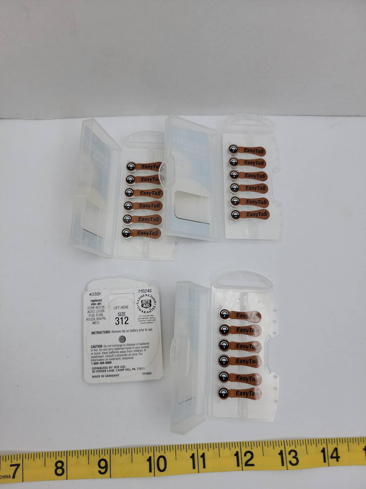 Duracell Activair 312 Hearing Aid Batteries