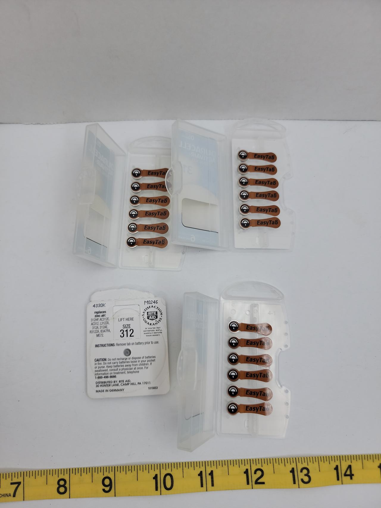 Duracell Activair 312 Hearing Aid Batteries