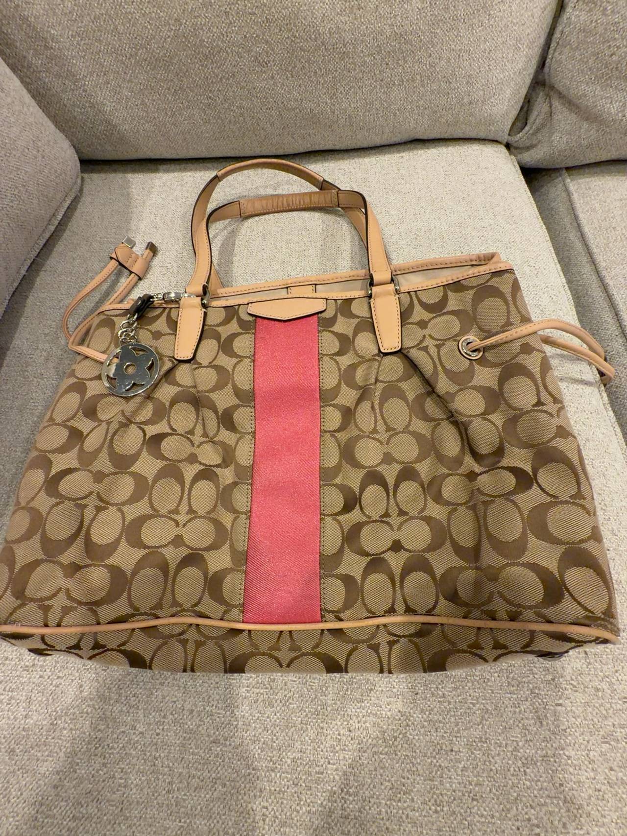 Coach Signature Drawstring Tote