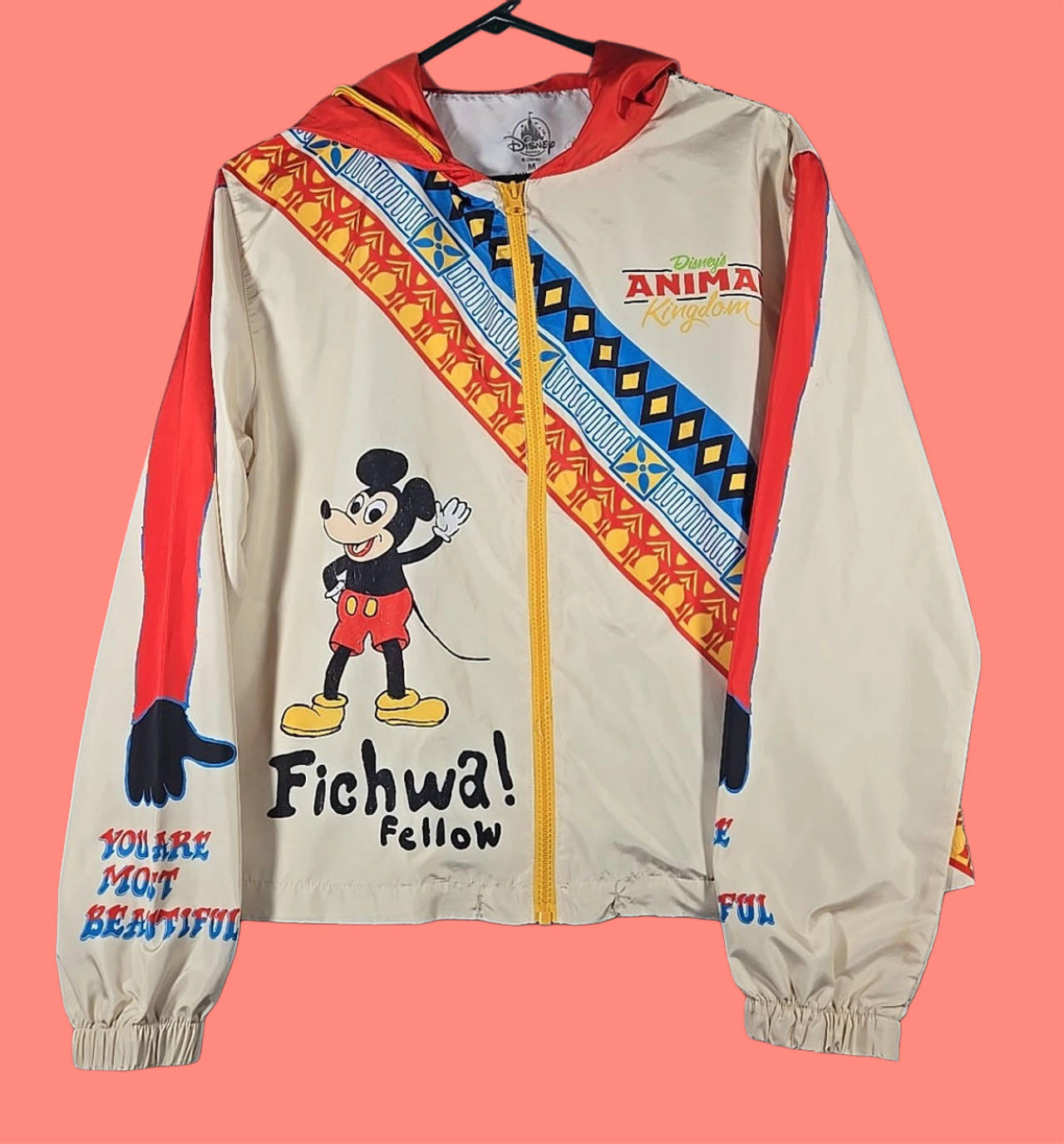 Disney's Animal Kingdom Fichwa Fellow Mickey Mouse Jacket