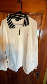 Nautica Men's Striped Collar Quarter-Zip Pullover new men’s large - Image 2