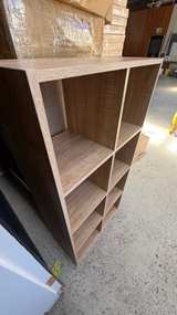 VASAGLE 8-Cube Oak look Bookcase - Image 2