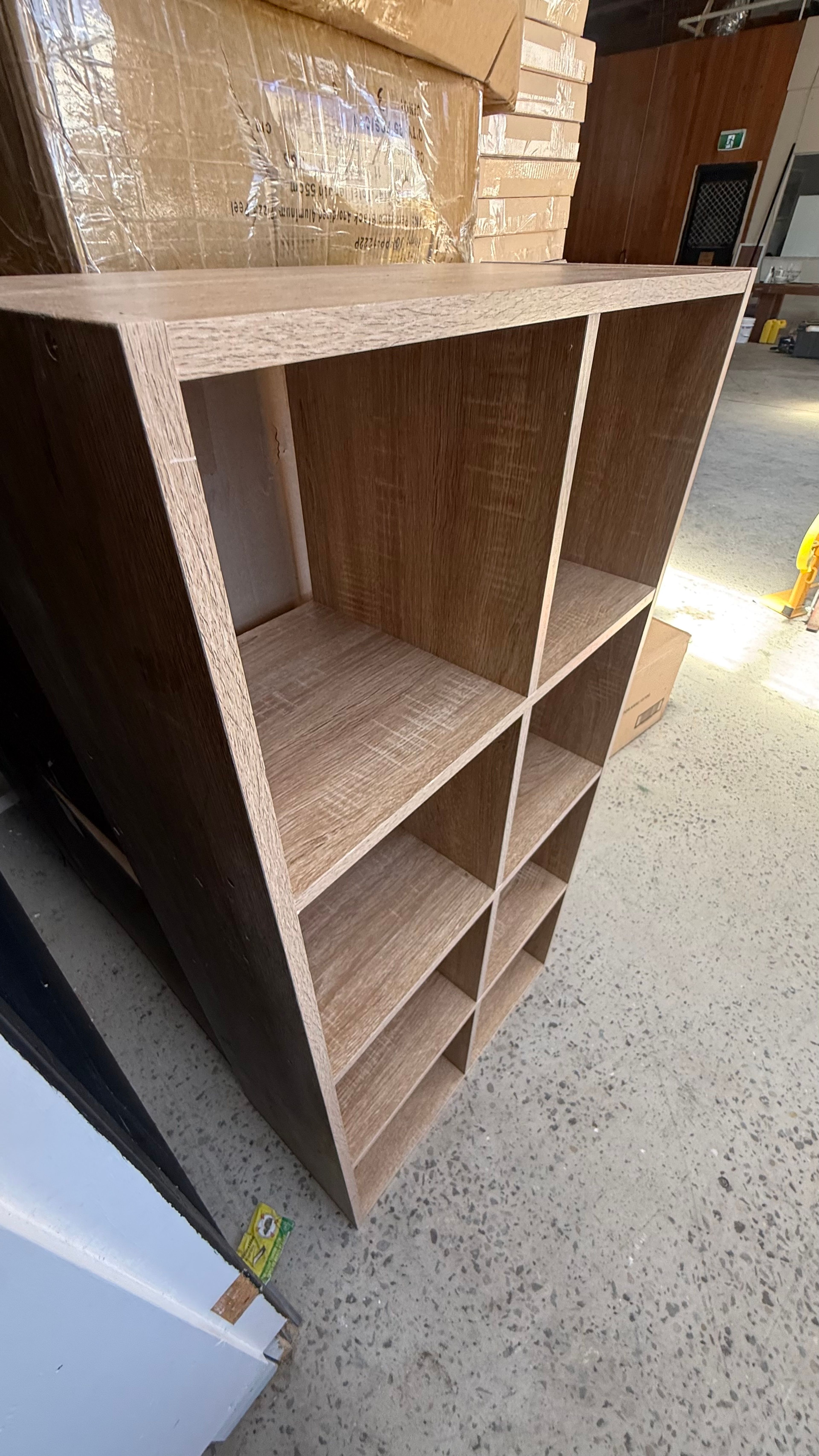 VASAGLE 8-Cube Oak look Bookcase - Image 2