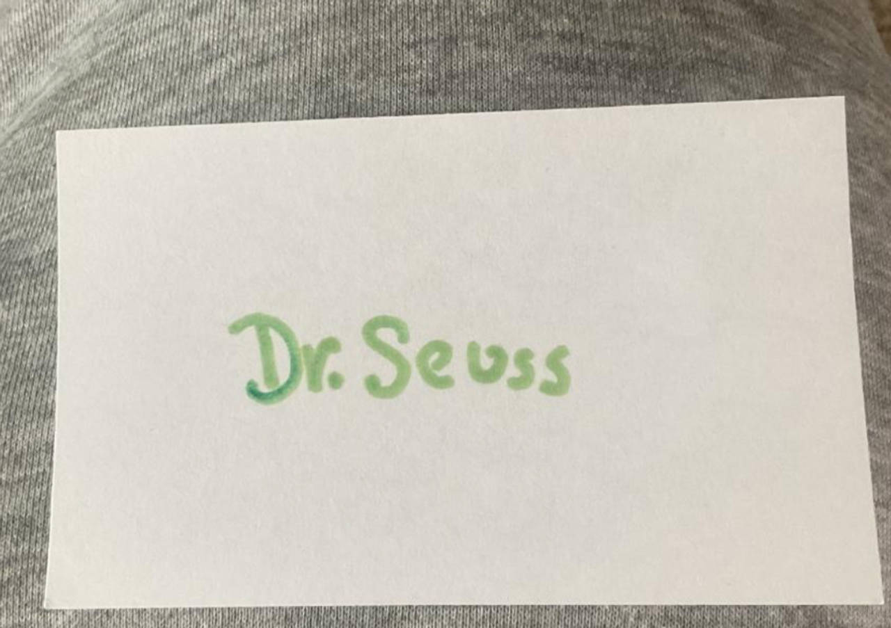 Dr. Seuss Autograph