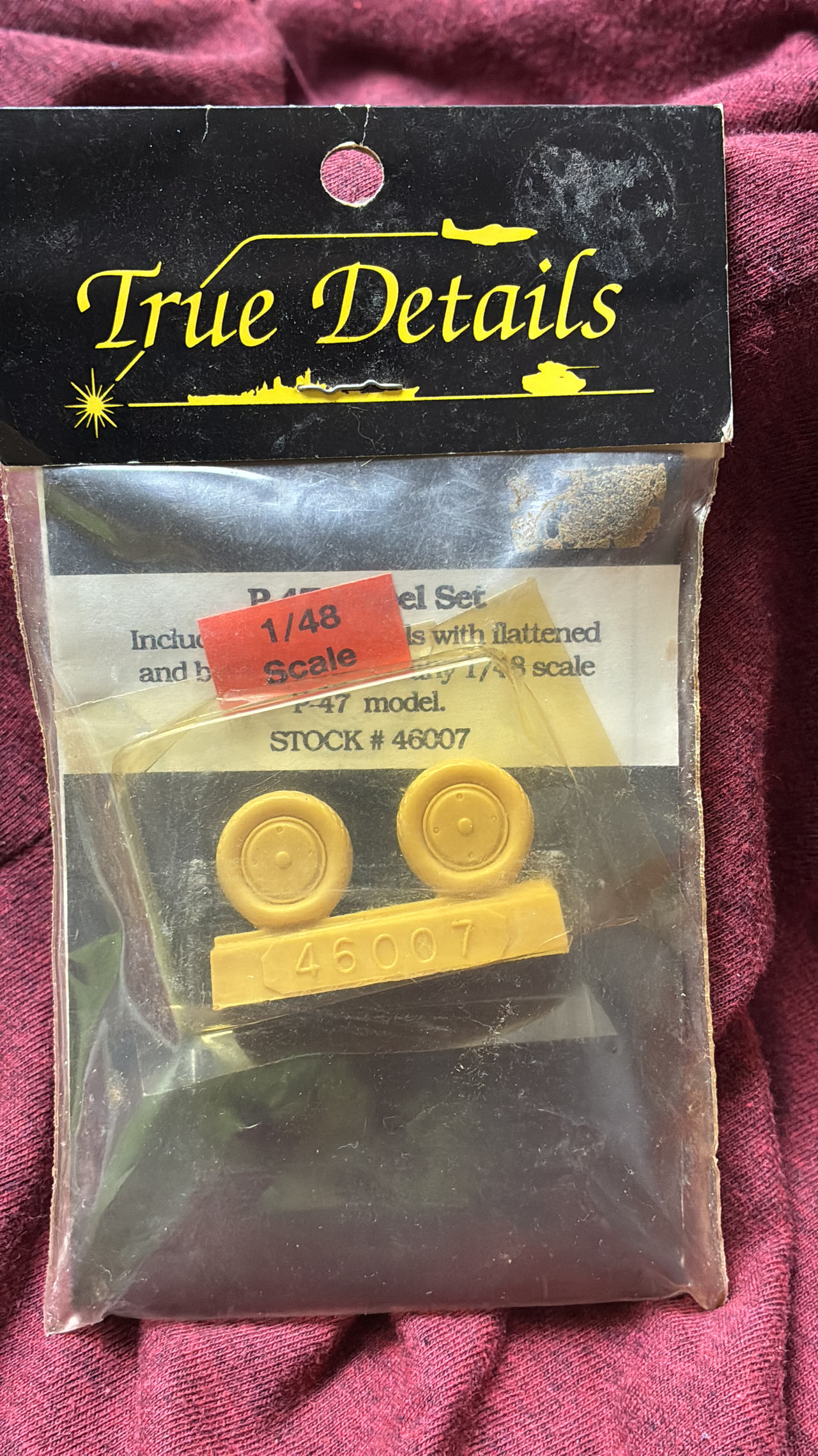 True Details 1/48 P-47 Wheel Set 46007