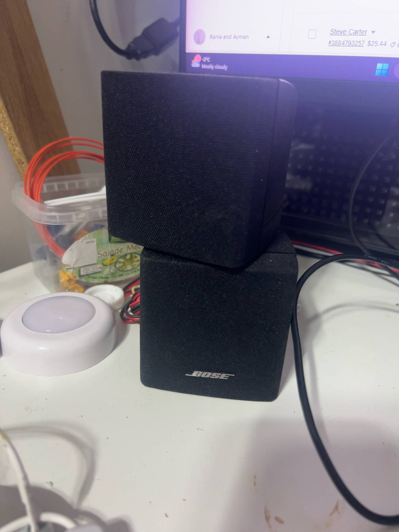 Bose Acoustimass Cube Speakers Black Pair