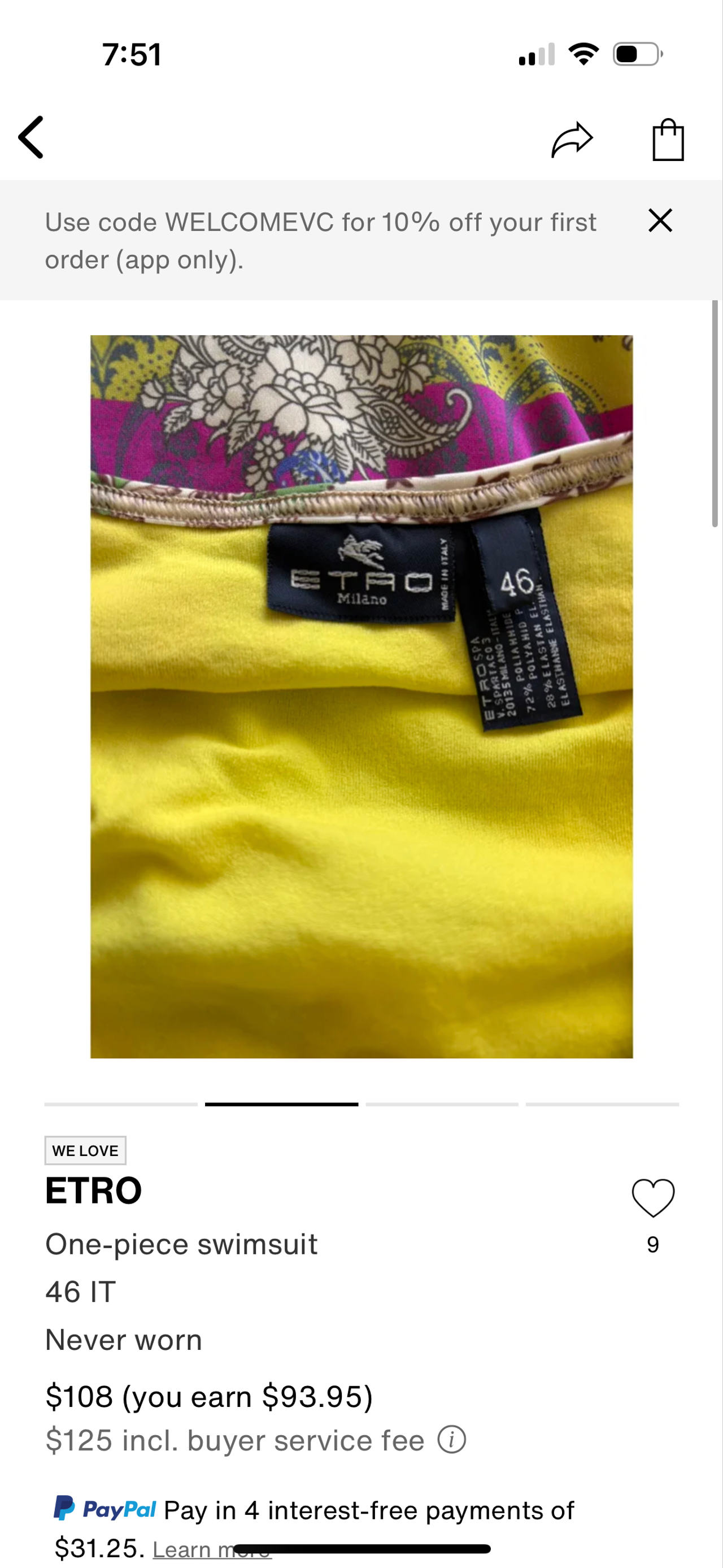 Etro One-piece Swimsuit