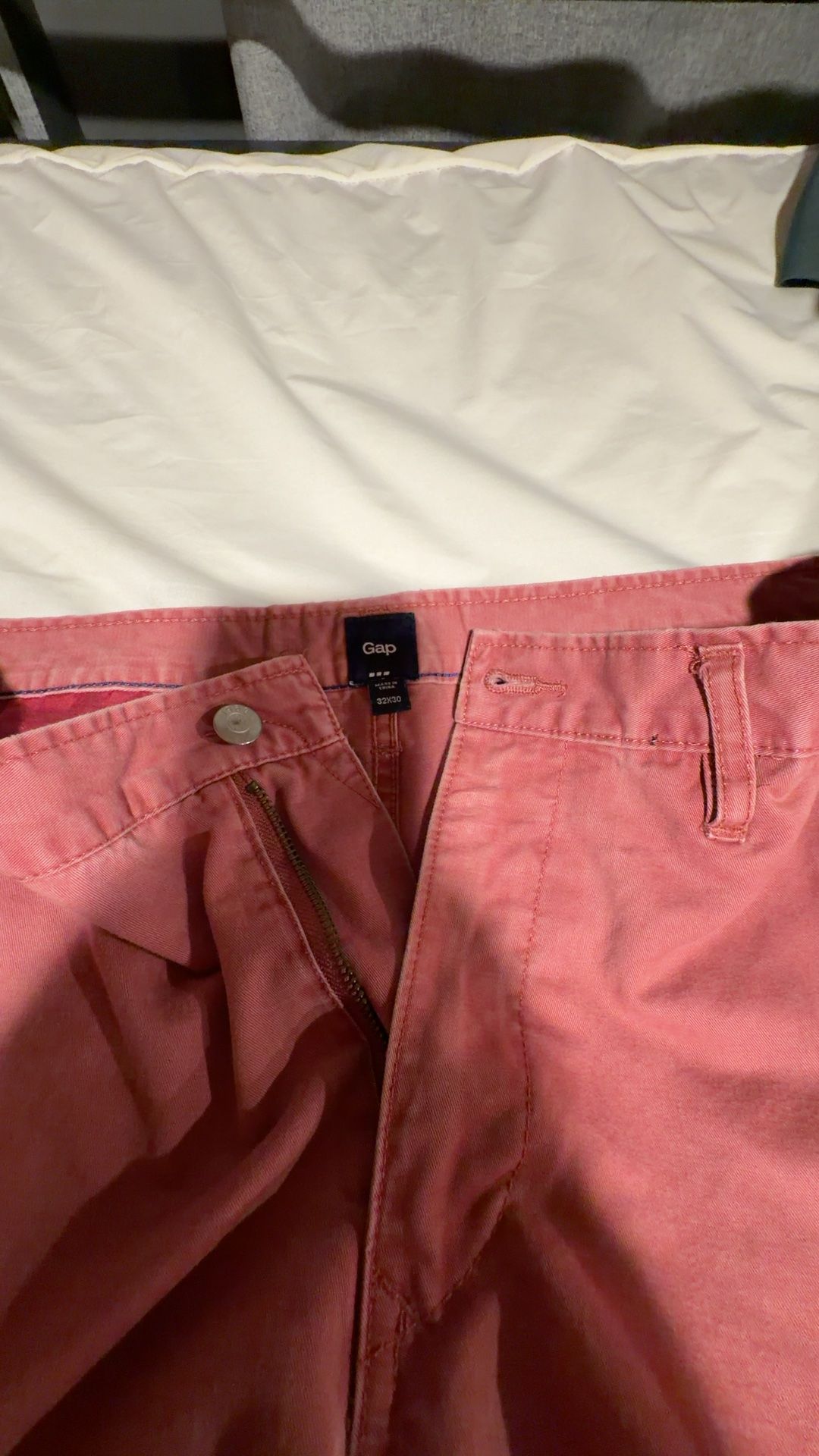 Gap Red Slim Chino Pants
