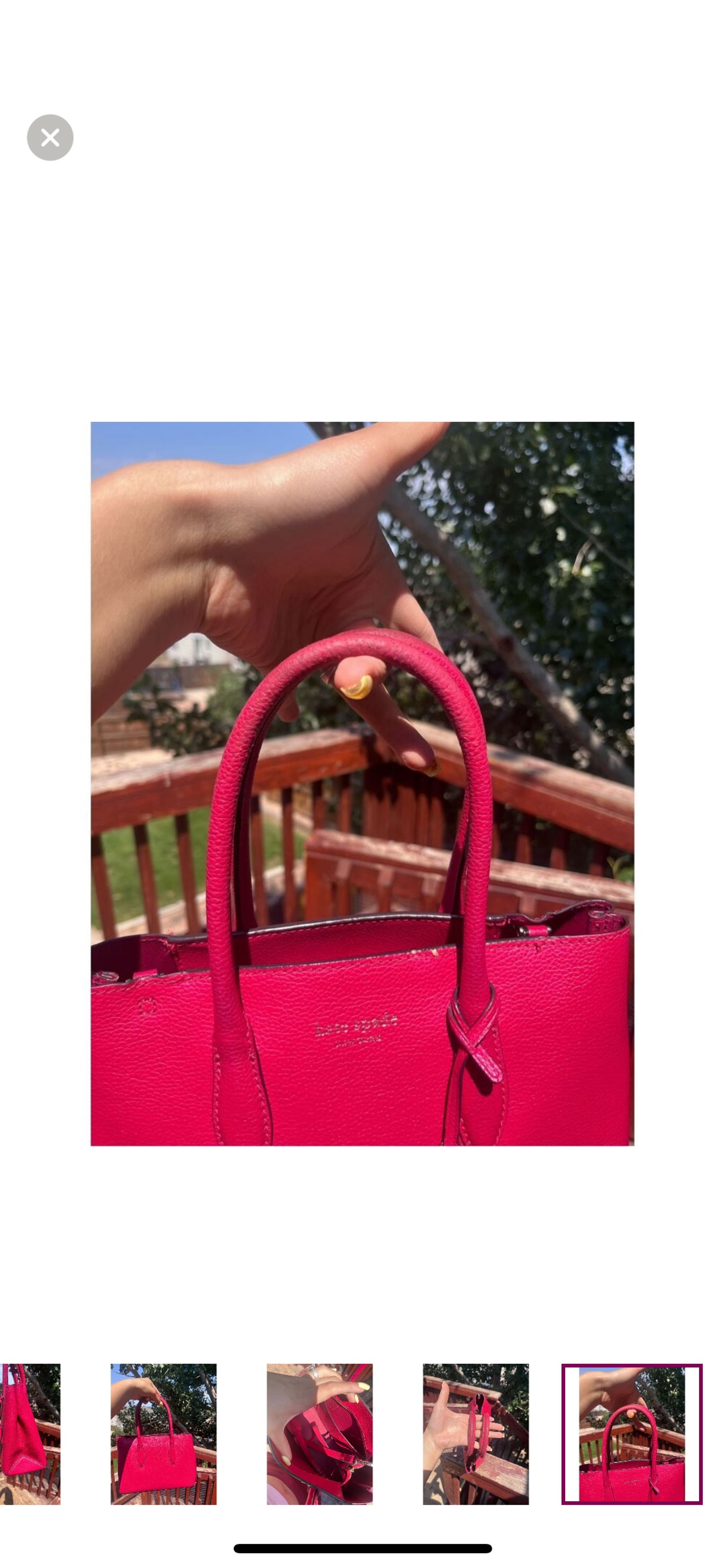 Kate Spade Fuchsia Tote Bag - Image 9