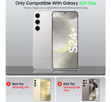 Samsung Galaxy S24 Plus Case with Camera Cover& Kickstand [3 Stand Modes] Green - Image 2