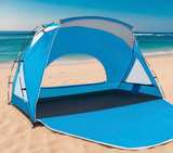 1-2 Person Beach Tent Sun Shelter Canopy UPF 50+ Waterproof Blue - Image 7