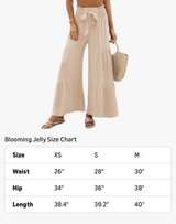 Blooming Jelly Women's Casual Wide Leg Tiered Trousers - Image 2