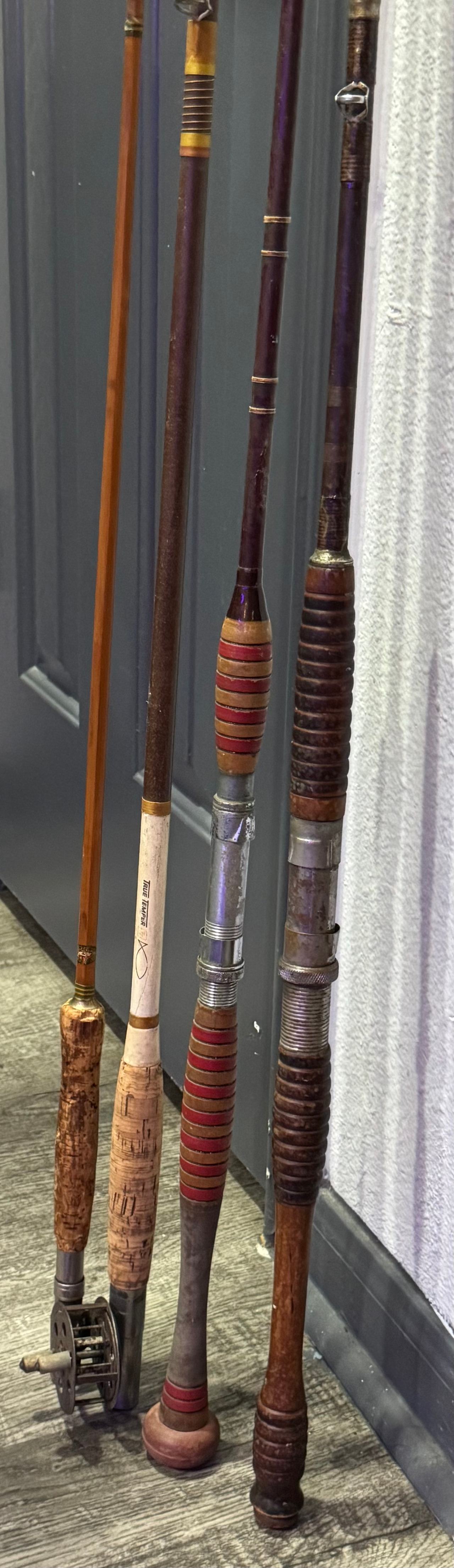 Vintage Montague Bamboo & True Temper Fiberglass Fishing Rod Lot