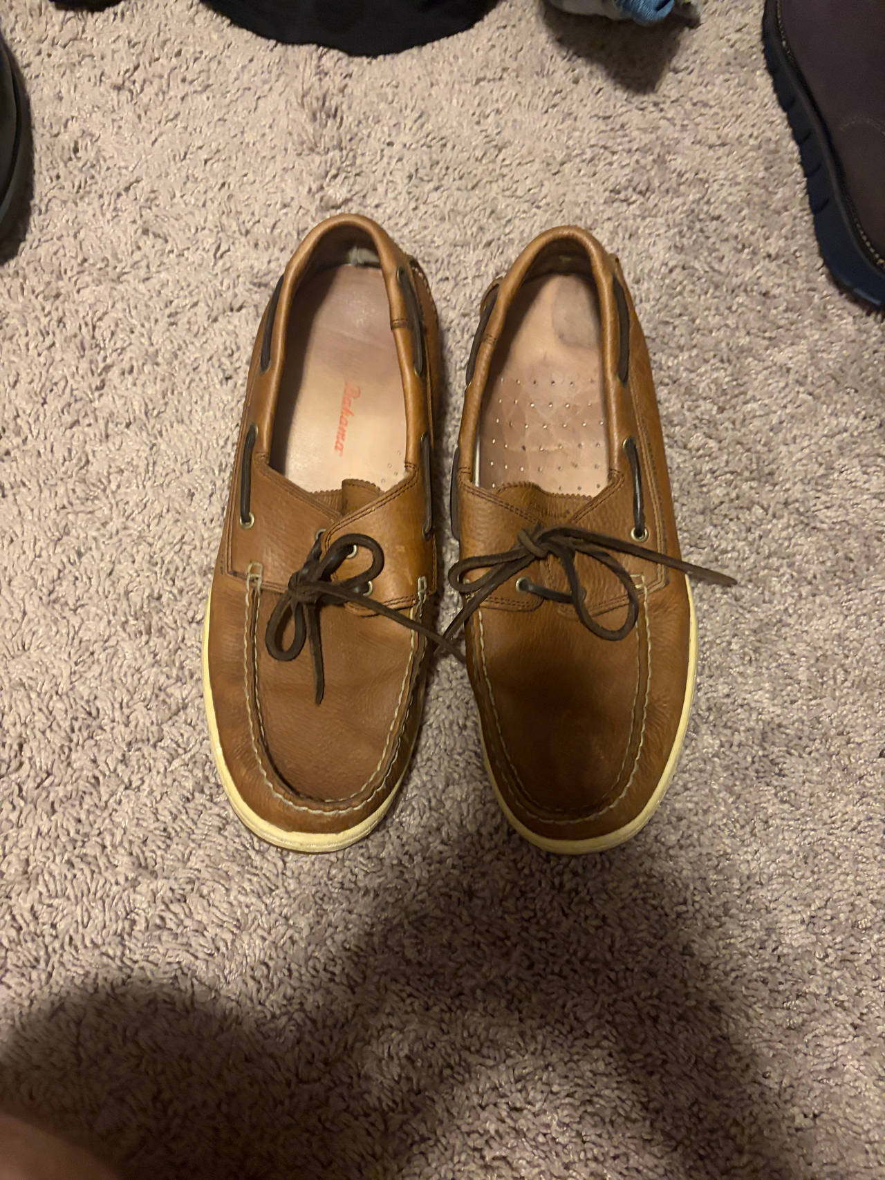 Tommy Bahama Leather Boat Shoes