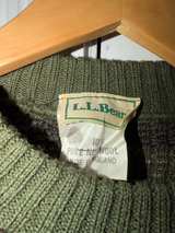 L.L Bean Vintage 100% Pure New Wool Camo Sweater XLG X-LARGE LL Bean  - Image 5