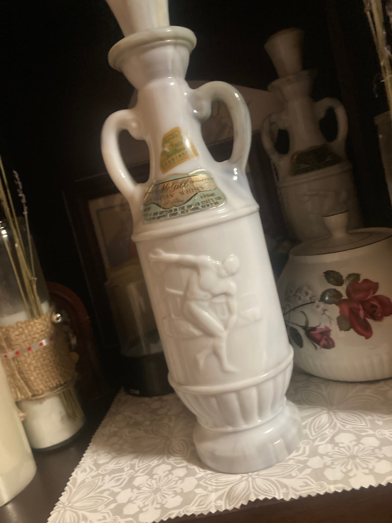Ezra Brooks 1979 Greek Decanter