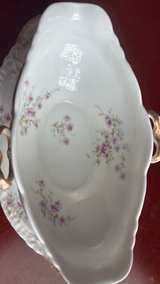 Bavaria Limoges Pink Floral Gravy Boat - Image 3