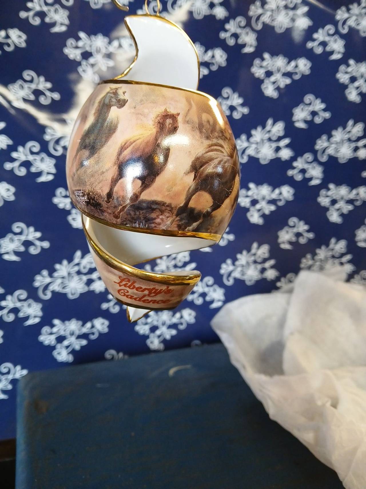 The Bradford Exchange Liberty's Cadence Spiral Ornament by Chuck DeHaan