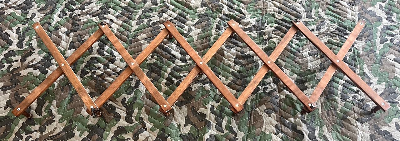 Wooden Accordion Wall Rack