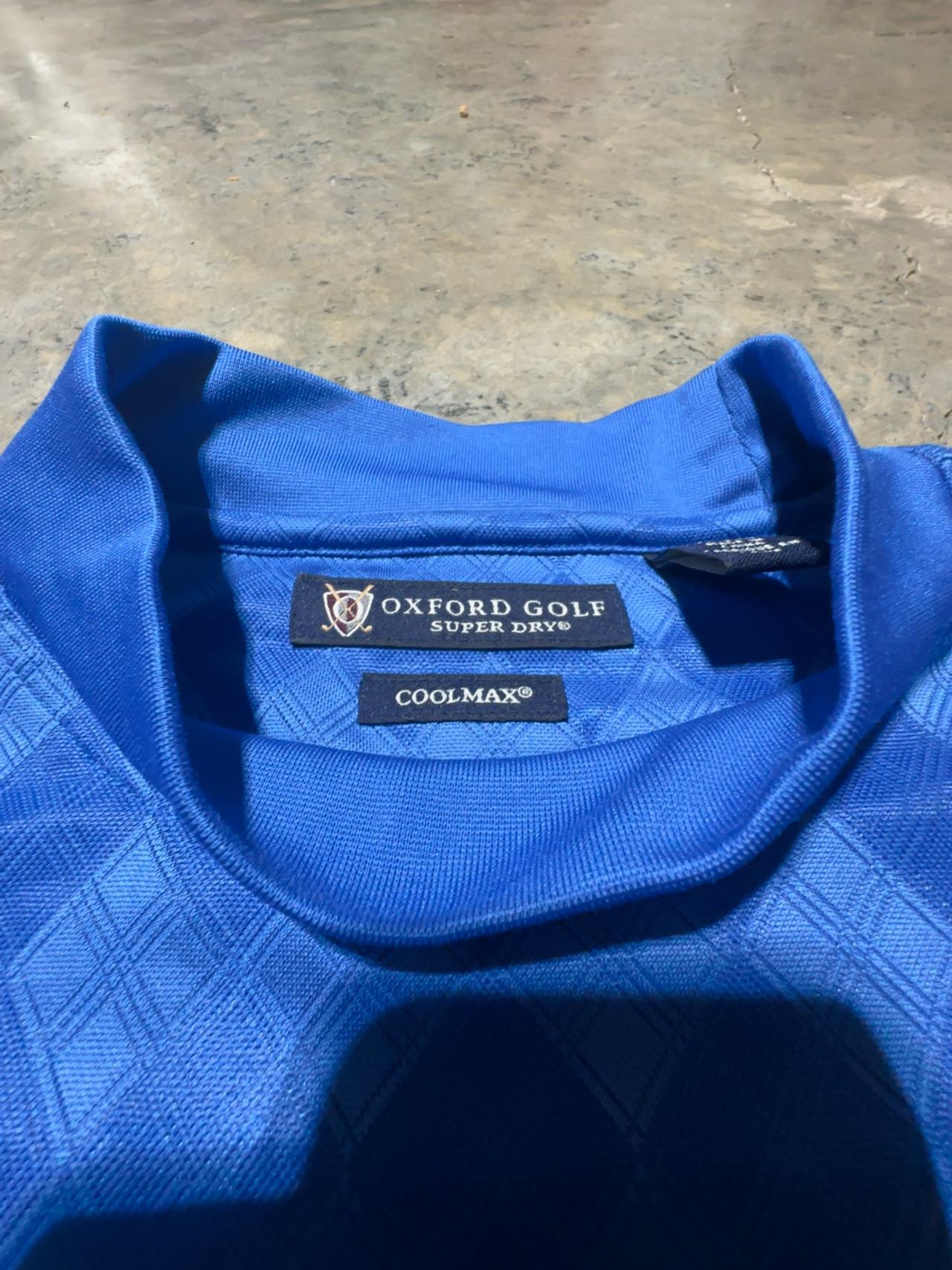 Oxford Gold Men's Golf Polo Shirt Blue