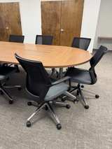 Large 14-16 Person Racetrack Conference Table with Chairs - Image 2