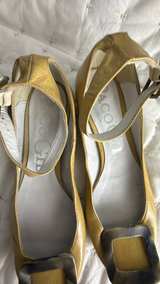 Paco Gil Mustard Yellow Buckle Flats Size 38 - Image 3