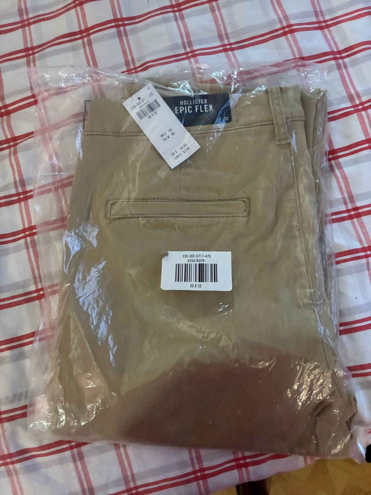 Hollister Epic Flex Khaki Pants