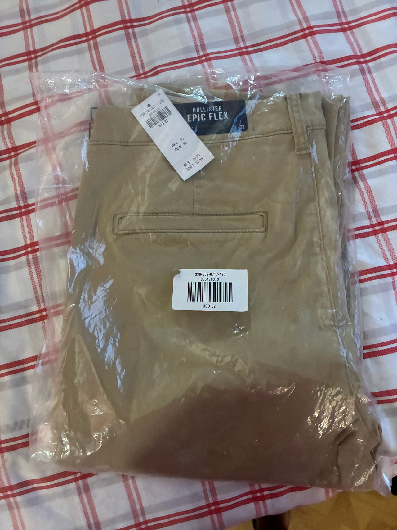 Hollister Epic Flex Khaki Pants
