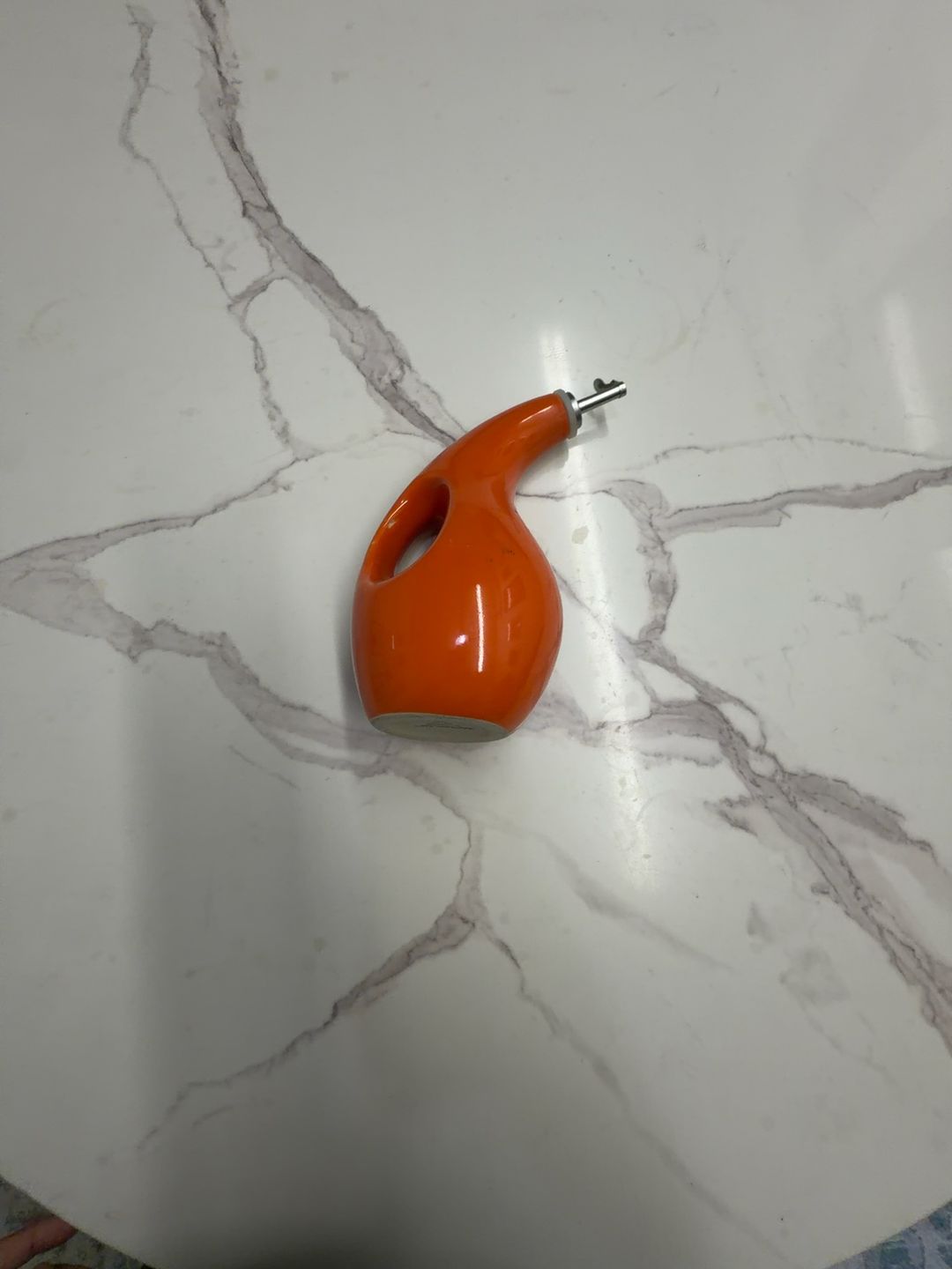 Rachael Ray Orange Ceramic EVOO Bottle 24oz