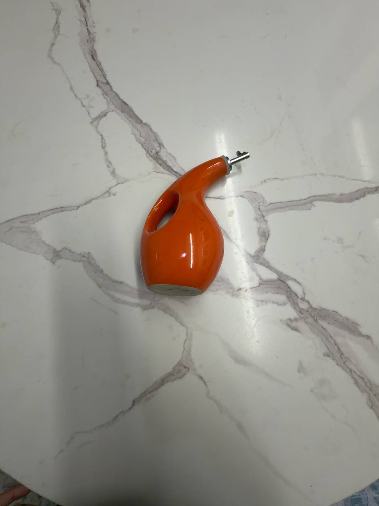 Rachael Ray Orange Ceramic EVOO Bottle 24oz