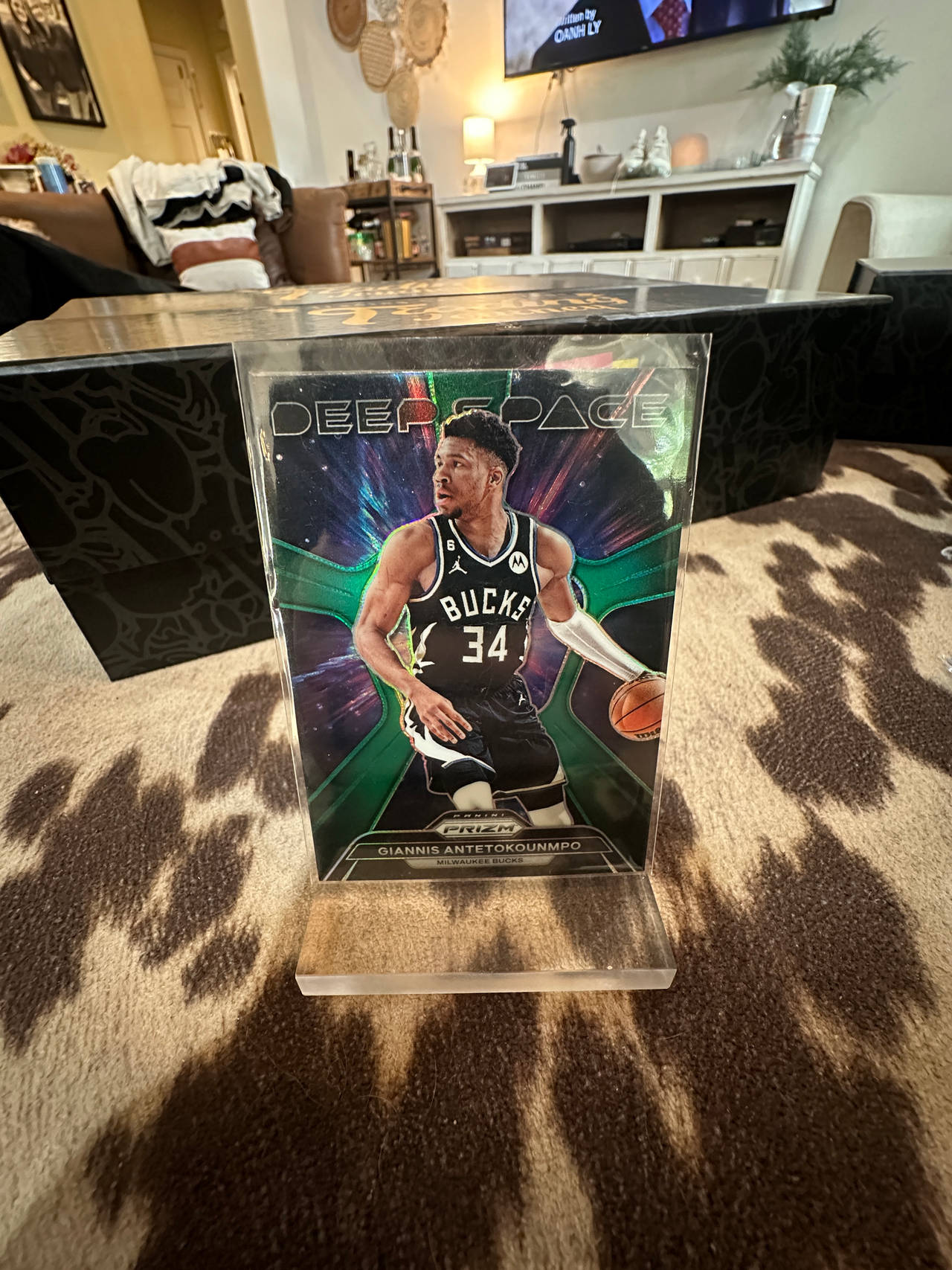 Panini Prizm Basketball Card - Giannis Antetokounmpo Deer Space Insert