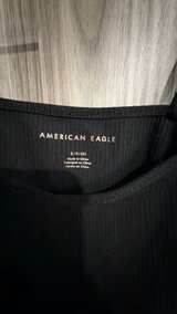 American Eagle Ribbed Black Cami Tank Top size Small - Image 2