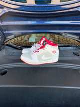 Nike Air Jordan 1 Retro Mid 'Hare' Light Silver/White - Image 1