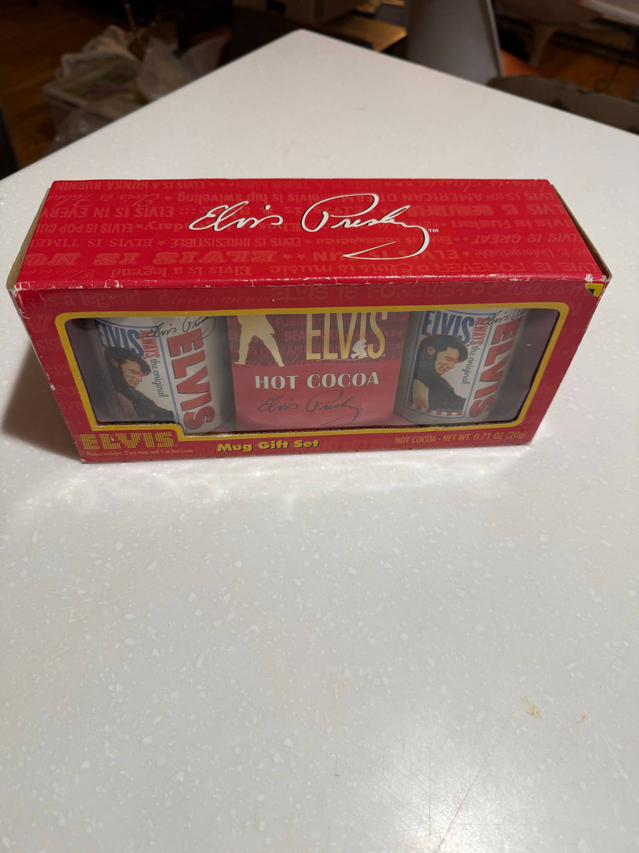 Elvis Presley Mug Gift Set with Hot Cocoa