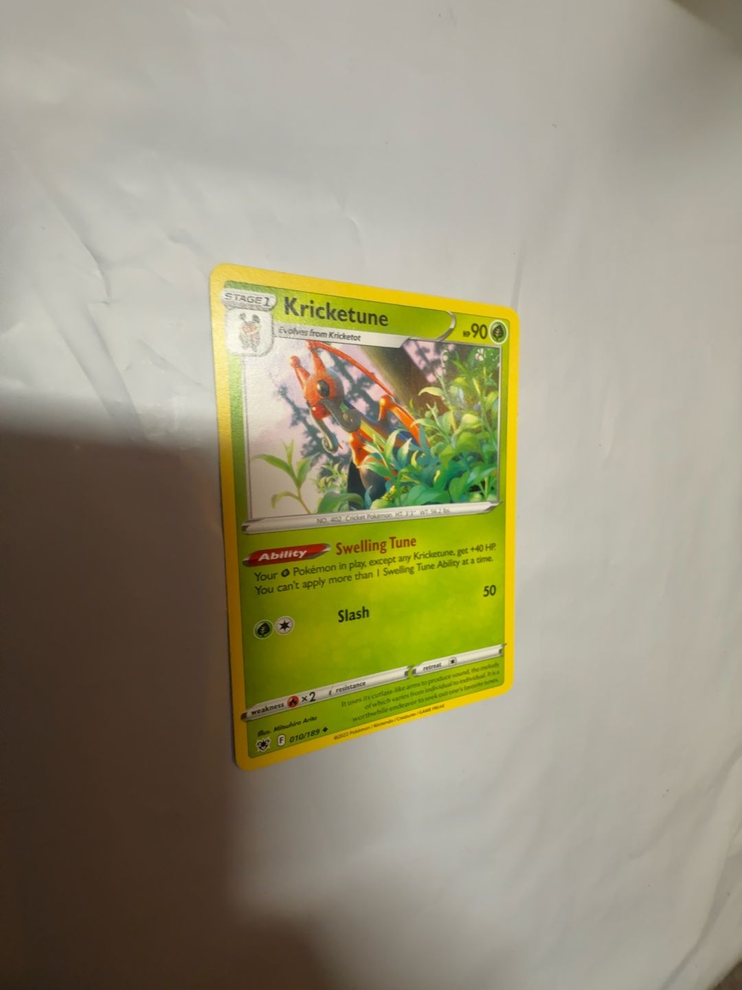 Pokemon Kricketune Astral Radiance Uncommon Card #010