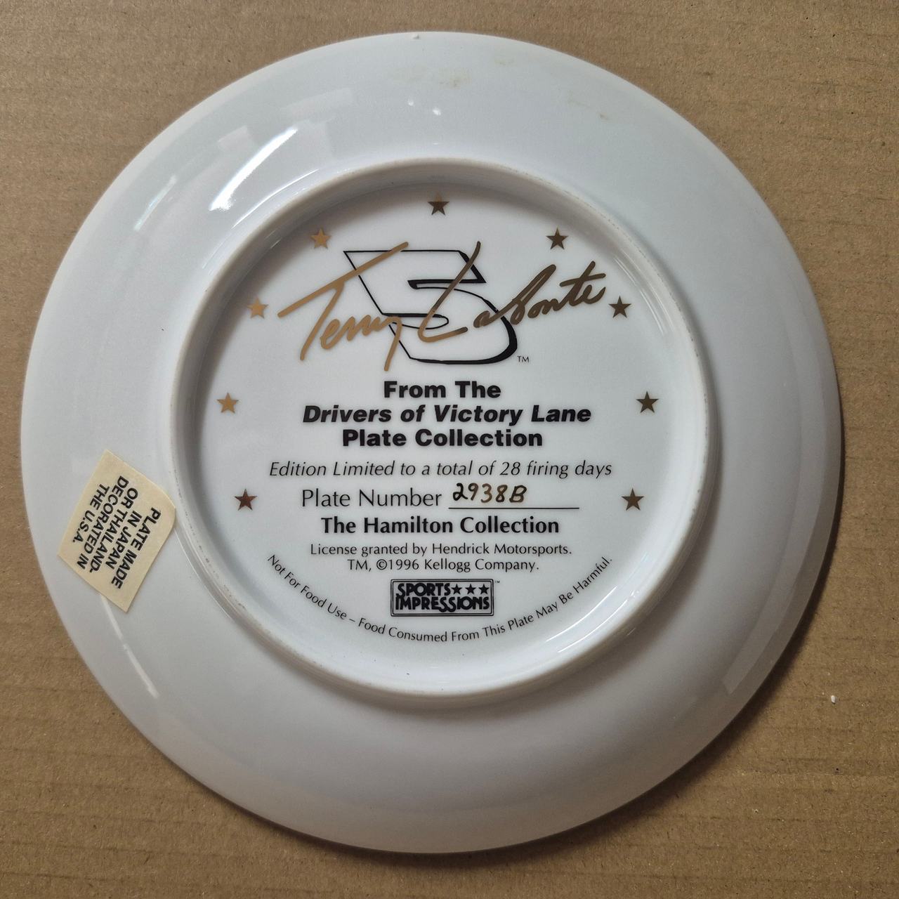 Terry Labonte Drivers of Victory Lane Collector Plate