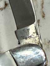 Vintage Red Deer Mother of Pearl Toothpick Knife - Image 4