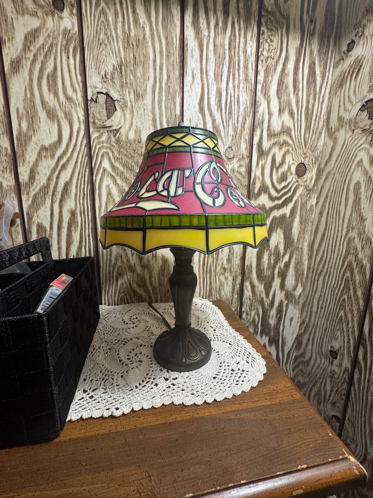 Coca-Cola Stained Glass Table Lamp