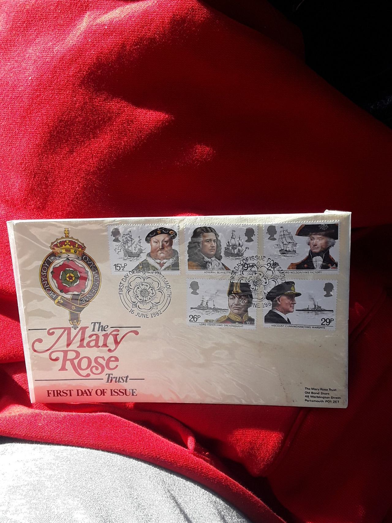 The Mary Rose Trust First Day of Issue Envelope 1982