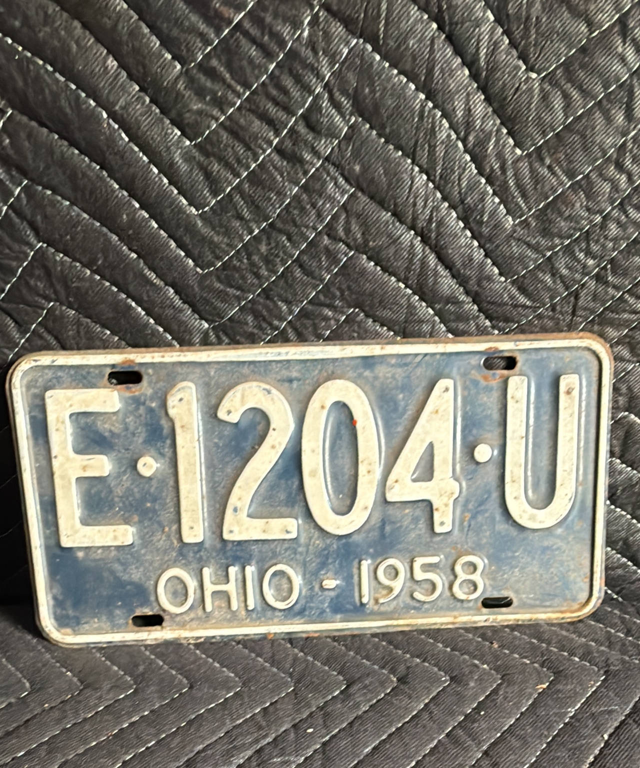 1958 Ohio License Plate