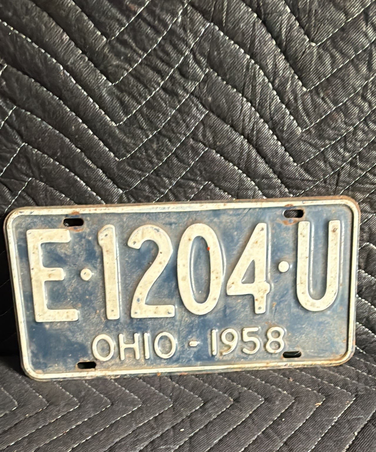 1958 Ohio License Plate
