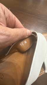 Donald J Pliner White Leather Crisscross Wedge Sandals 8.5 - Image 6