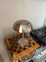 Cordless Steel Mushroom Table Lamp (new in box) - Image 1