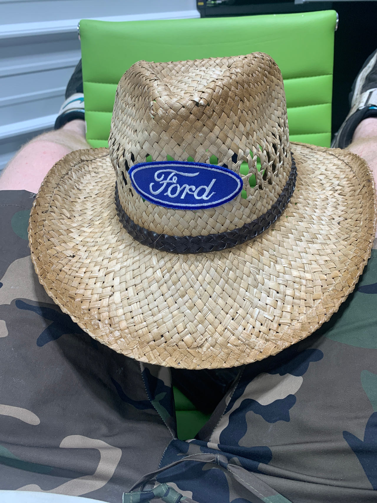 Ford Straw Cowboy Hat