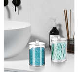 4 Pack Qtip Holder,Canister Apothecary Jar Set, Bathroom Jars with Lids Set - Image 3