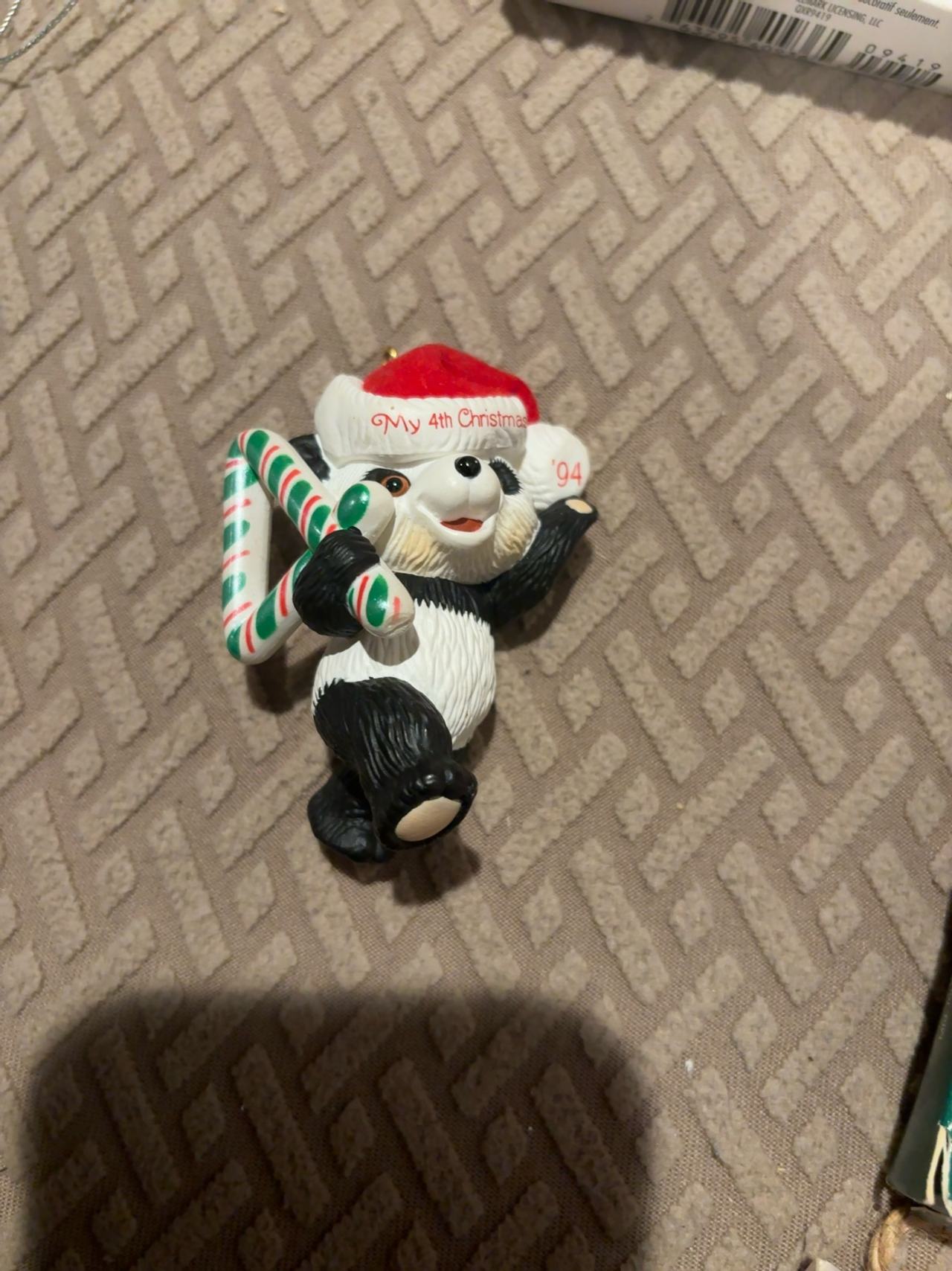 Hallmark Keepsake Ornament Child's Fourth Birthday Panda