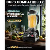 WantJoin Blender Cup ONLY for WantJoin 200D Ice Blenders,Spare Pitcher  - Image 4