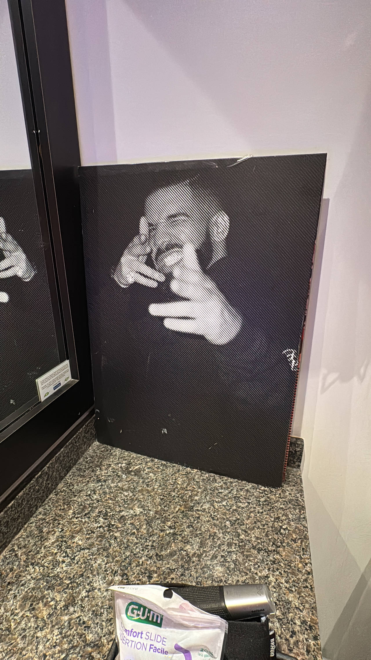 Custom Black and White Portrait Canvas Print