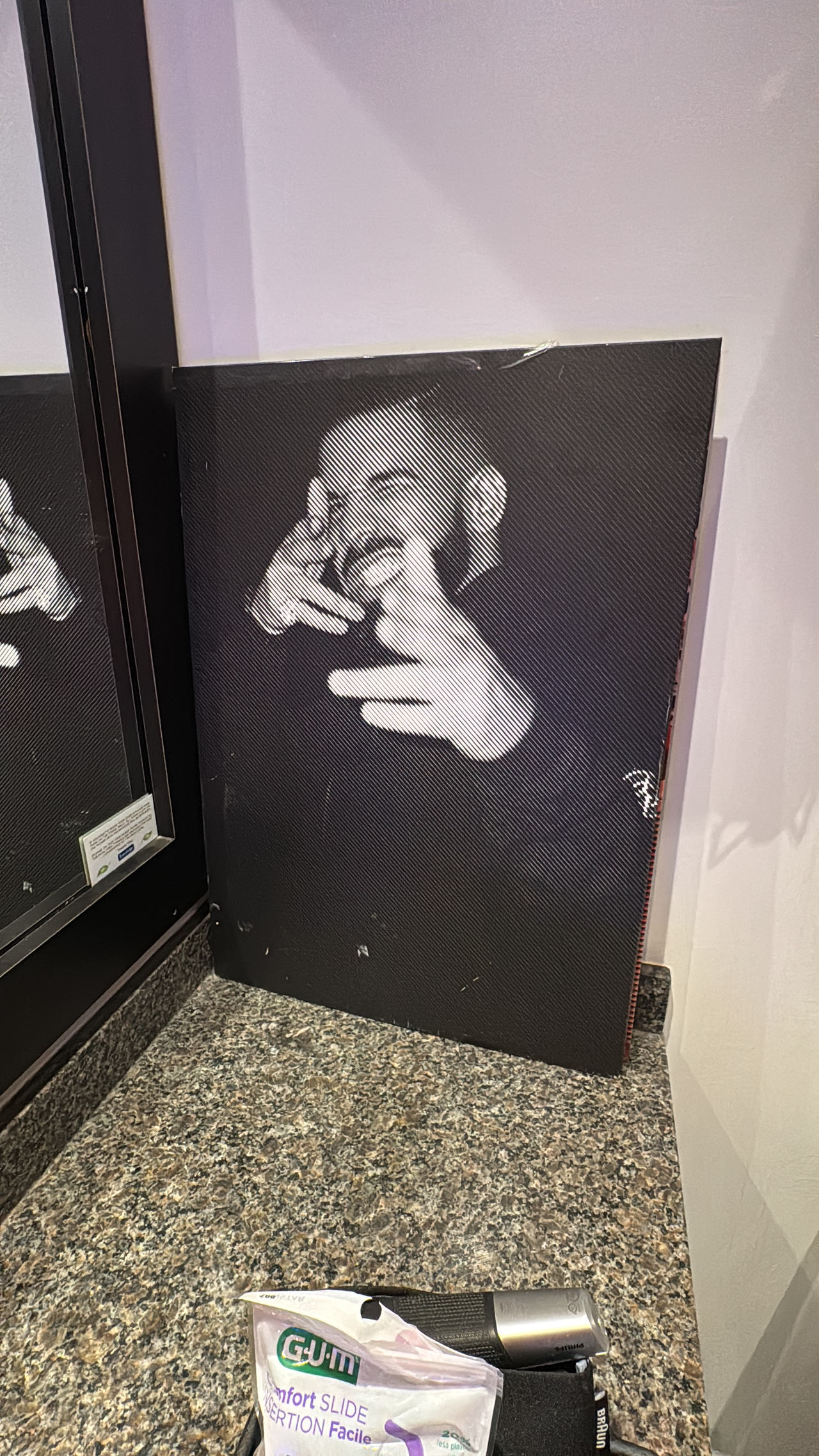 Custom Black and White Portrait Canvas Print